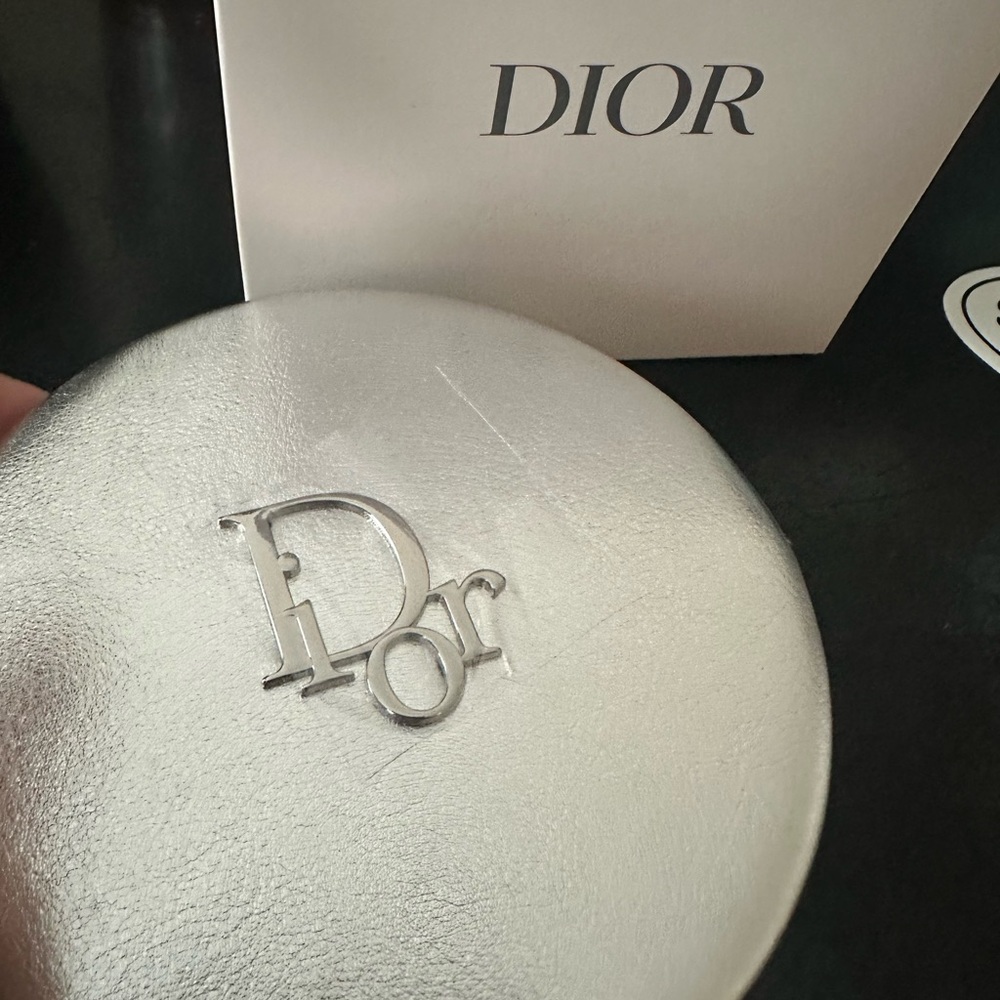 Dior Silver Round Case